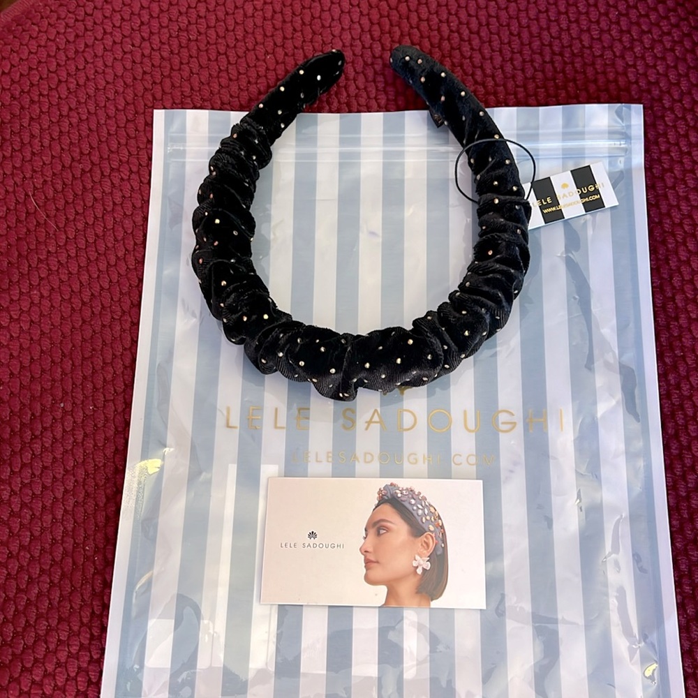 Lele Sadoughi Velvet Headband NWT
